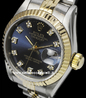 Rolex Datejust Lady 69173 Jubilee Quadrante Blu Diamanti