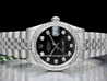Rolex Datejust Medio Lady 31 68274 Jubilee Quadrante Nero Ghiera Diamanti 