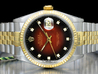Rolex Datejust 16233 Jubilee Quadrante Rosso Degrade Diamanti