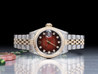 Rolex Datejust Lady 69173 Jubilee Quadrante Rosso Degrade Diamanti