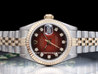 Rolex Datejust Lady 69173 Jubilee Quadrante Rosso Degrade Diamanti