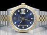 Rolex Datejust 16233 Jubilee Quadrante Blu Ghiera Diamanti