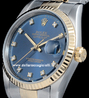 Rolex Datejust 16233 Jubilee Quadrante Blu Diamanti