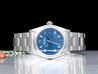 Rolex Oyster Perpetual Medio Lady 31 67480 Oyster Quadrante Blu Arabi 3-6-9 