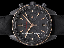 Omega Speedmaster Moonwatch Sedna Black Co-Axial Chronograph 31163445106001 Quadrante Grigio