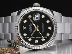 Rolex Datejust 126234 Oyster Bracelet Black Diamonds Dial