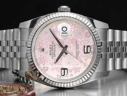 Rolex Datejust 126234 Jubilee Bracelet Pink Floral Dial