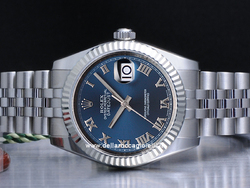Rolex Datejust Medium Lady 31 178274 Jubilee Bracelet Blue Roman Dial