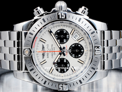 Breitling Chronomat 44 Airborne Stainless Steel Watch AB01154G Silver Dial