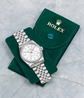 Rolex Datejust 36 Argento Jubilee 16220 Silver Lining