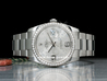 Rolex Datejust 36 Oyster Quadrante Argento Floreale Ghiera Diamanti 116244 