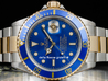 Rolex Submariner Data 16613 SEL Oyster Quadrante Blu