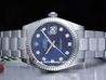 Rolex Datejust Medio Lady 31 178274 Oyster Quadrante Blu Diamanti