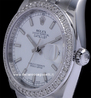 Rolex Datejust 116200 Jubilee Ghiera Diamanti Quadrante Bianco Indici