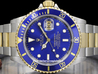 Rolex Submariner Data 16613 Oyster Quadrante Blu