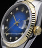 Rolex Datejust 16233 Jubilee Quadrante Blu Degrade Diamanti