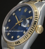 Rolex Datejust 16233 Jubilee Quadrante Blu Diamanti