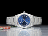 Rolex Oyster Perpetual Medio Lady 31 77080 Oyster Quadrante Blu Arabi 3-6-9
