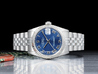 Rolex Datejust Medio Lady 31 68274 Jubilee Quadrante Blu Romani
