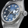  Rolex Datejust Lady 69174 Jubilee Quadrante Blu Diamanti