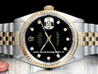  Rolex Datejust Diamonds 16233 Jubilee Quadrante Nero Diamanti