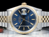  Rolex Datejust 16233 Jubilee Quadrante Blu