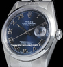 Rolex Datejust 16200 Jubilee Quadrante Blu Romani