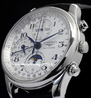 Longines Master Collection Cronografo Fasi Lunari L26734783 Quadrante Argento Arabi