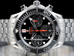 Omega Seamaster Diver 300M Cronografo Co-Axial 21230425001001 Quadrante Nero