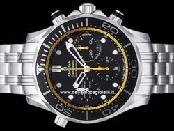 Omega Seamaster Diver 300M Regatta Chronograph Co-Axial 21230445001002 Quadrante Nero