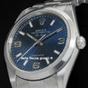 Rolex Air-King 34 Oyster Bracelet Blue Arabic 3-6-9 Dial 14000 