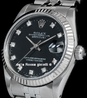 Rolex Datejust 31 Jubilee Bracelet Black Diamonds Dial 68274