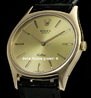 Rolex Cellini Gold Watch 3806 Champagne Dial