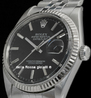 Rolex Datejust 36 Jubilee Bracelet Black Dial 1601
