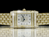Jaeger LeCoultre Reverso Florale Tiare Lady 2651404 Gold and Diamonds Watch Silver Arabic Dial