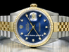 Rolex Datejust 36 Jubilee Bracelet Blue Diamonds Dial 16233 