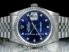 Rolex Datejust 16234 Jubilee Bracelet Blue Diamonds Dial