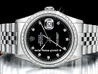 Rolex Datejust 36 Jubilee Bracelet Black Diamonds Dial Diamonds Bezel 16234 