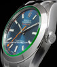 Rolex Milgauss 116400GV Green Crystal Blue Dial