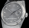 Rolex Datejust 36 Jubilee Bracelet Grey Diamonds Dial 16234 