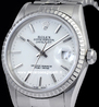  Rolex Datejust 16220 Jubilee Bracelet White Dial