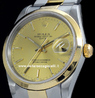 Rolex Date 15203 Oyster Bracelet Champagne Dial 
