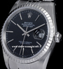  Rolex Datejust 16220 Jubilee Bracelet Black Dial