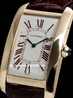Cartier Tank Americaine LM W2606356 Gold Watch Limited Edition Ivory Roman Dial