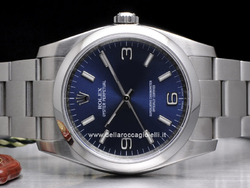 Rolex Oyster Perpetual 36 Stainless Steel Watch 116000 Blue Dial