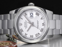 Rolex Datejust 126200 Oyster Bracelet White Roman Dial