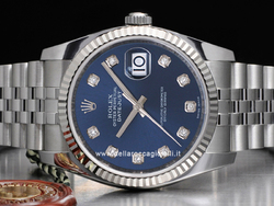 Rolex Datejust 126234 Jubilee Bracelet Blue Diamonds Dial
