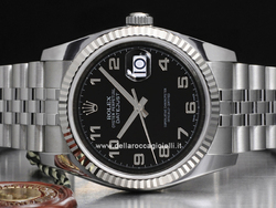Rolex Datejust 126234 Jubilee Bracelet Black Arabic Dial