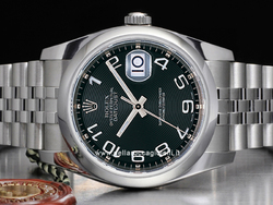 Rolex Datejust 126200 Jubilee Bracelet Black Concentric Arabic Dial