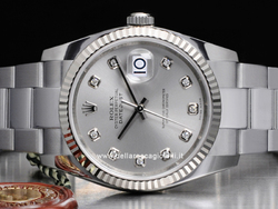 Rolex Datejust 126234 Oyster Silver Diamonds Dial